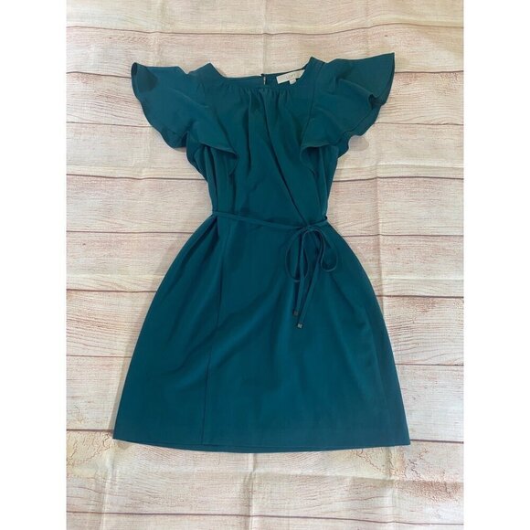 Loft Women's Green Slutter Sleeve Pull Over Dress - 2 - Picture 6 of 12